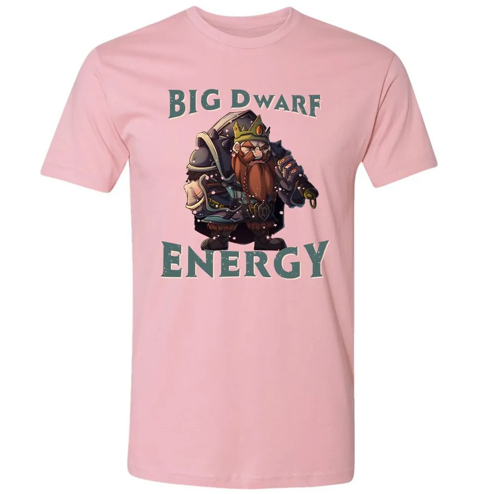 Big Dwarf Energy Premium Unisex T-Shirt - Light Pink - 3