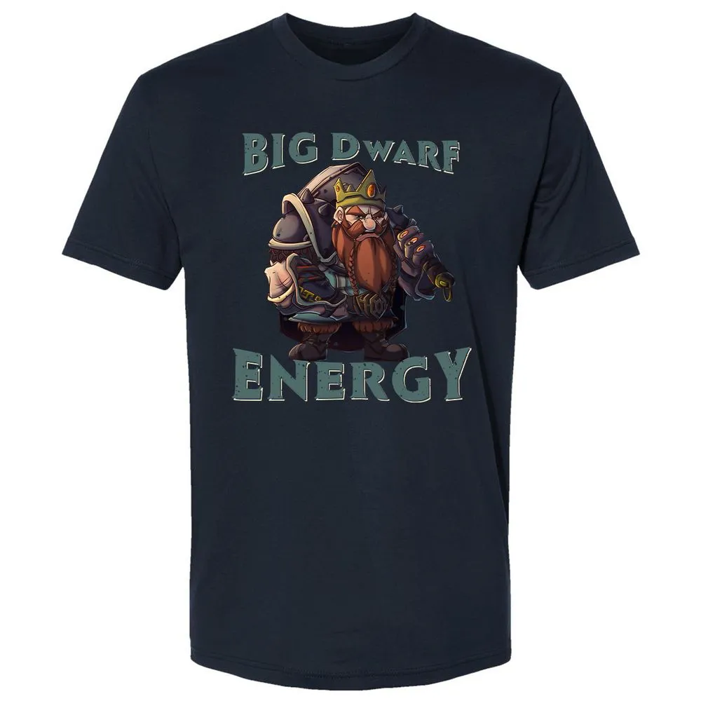 Big Dwarf Energy Premium Unisex T-Shirt - Midnight Navy - 2