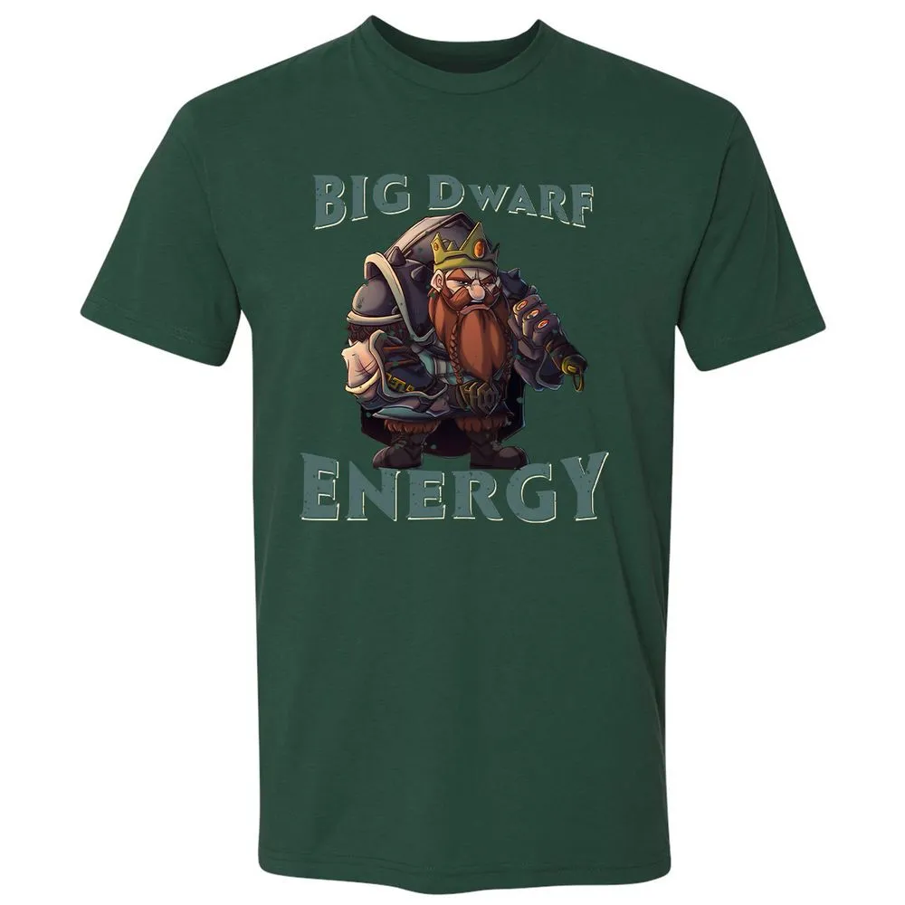 Big Dwarf Energy Premium Unisex T-Shirt - Forest Green - 13