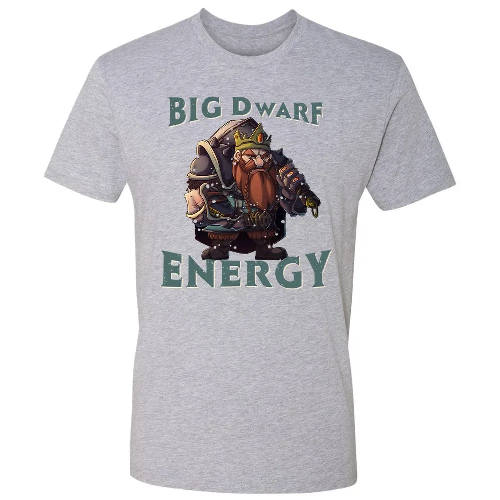 Big Dwarf Energy Premium Unisex T-Shirt - Heather Grey - 9