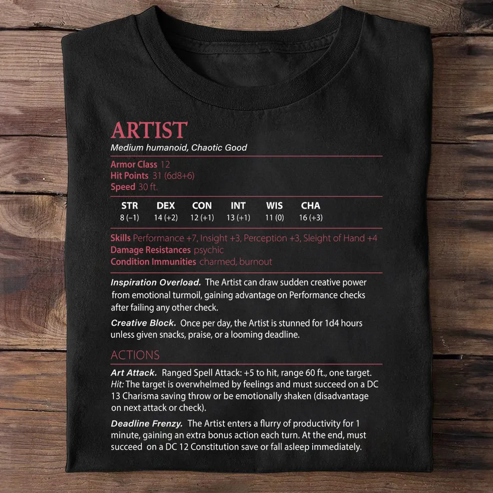 Artist Stats Classic Unisex T-Shirt - 1