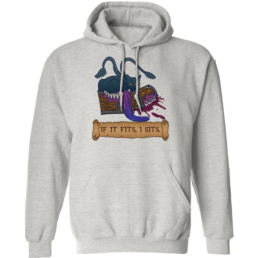 If It Fits I Sits Classic Unisex Hoodie - Ash - 8