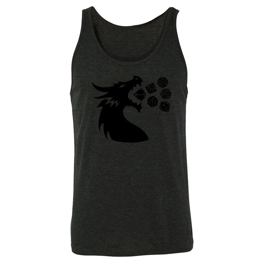 Pac And Dragon Unisex Jersey Tank - Charcoal Black Triblend - 5