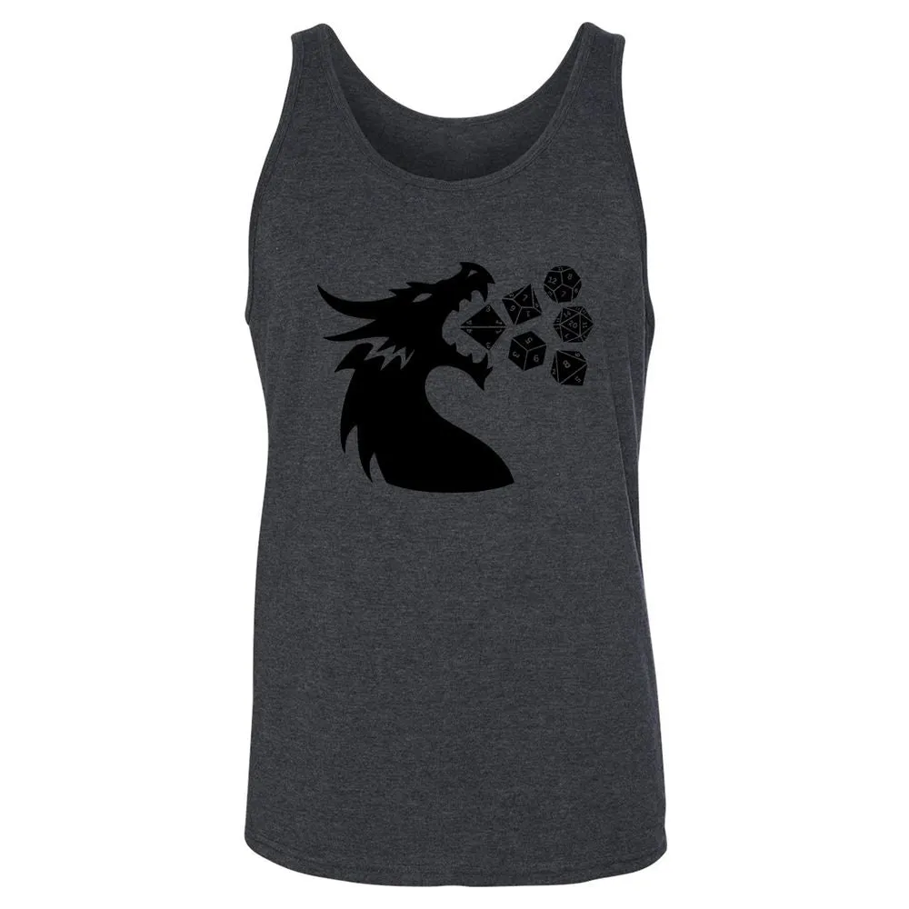 Pac And Dragon Unisex Jersey Tank - Dark Grey Heather - 6