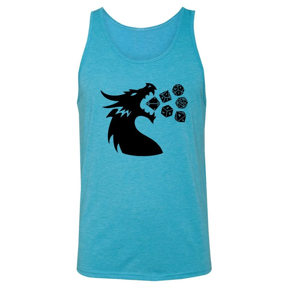 Pac And Dragon Unisex Jersey Tank - Aqua Triblend - 3