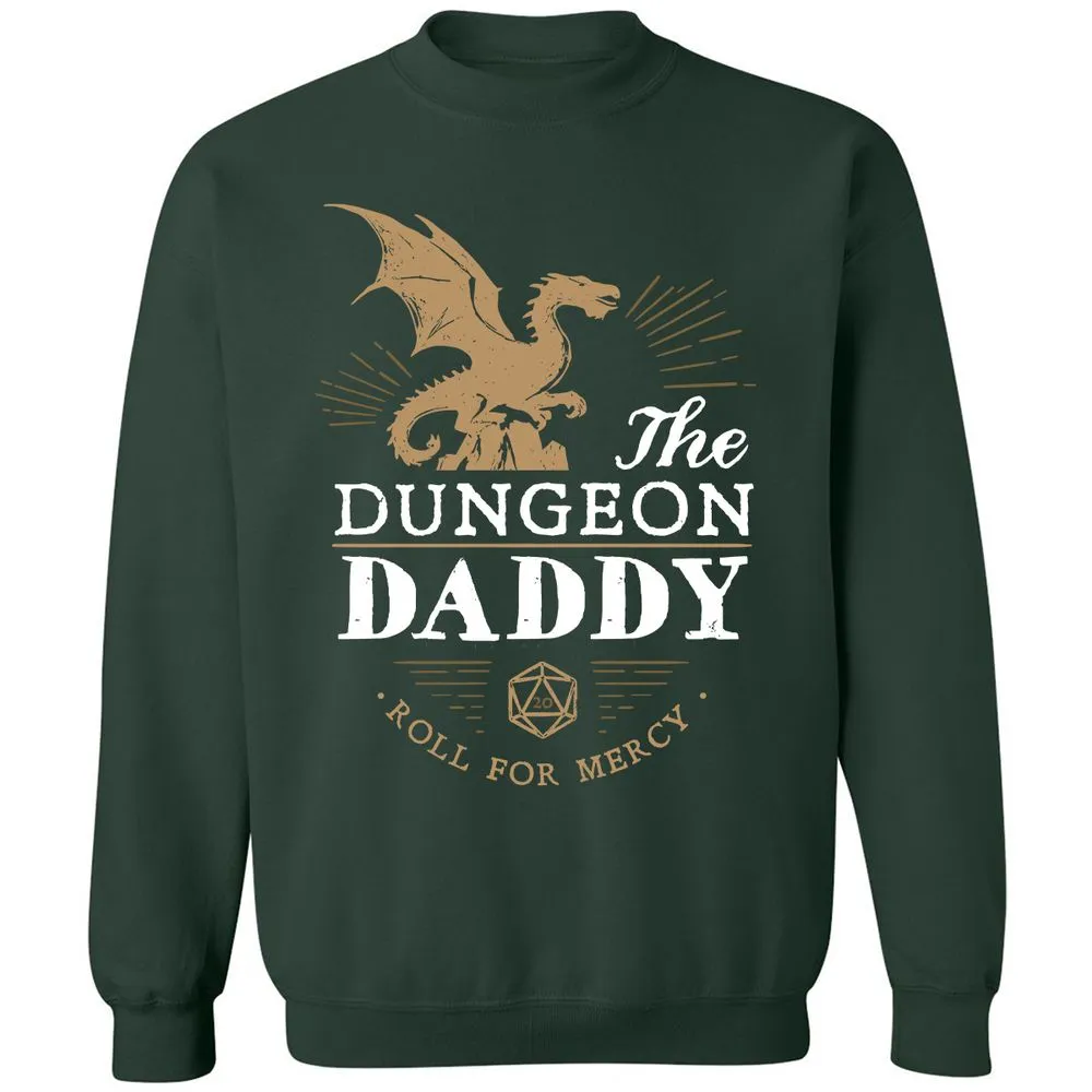 Dungeon Daddy Roll For Mercy Classic Unisex Sweatshirt - Forest Green - 4