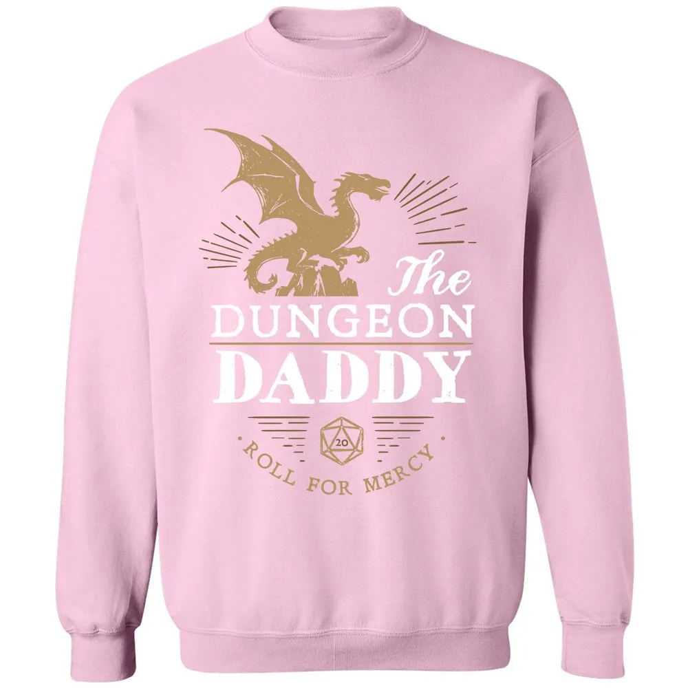 Dungeon Daddy Roll For Mercy Classic Unisex Sweatshirt - Light Pink - 3