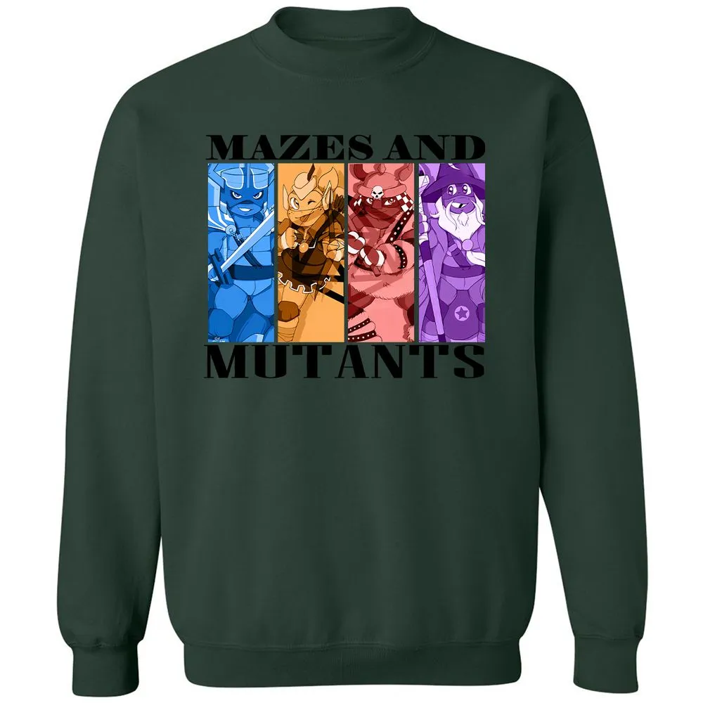 Mazes & Mutants Classic Unisex Sweatshirt - Forest Green - 4