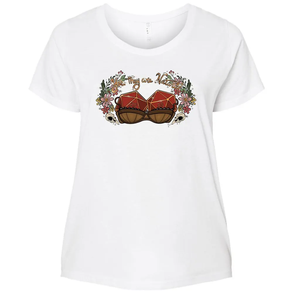 Yes They're Natural Ladies Curvy Jersey - White - 6