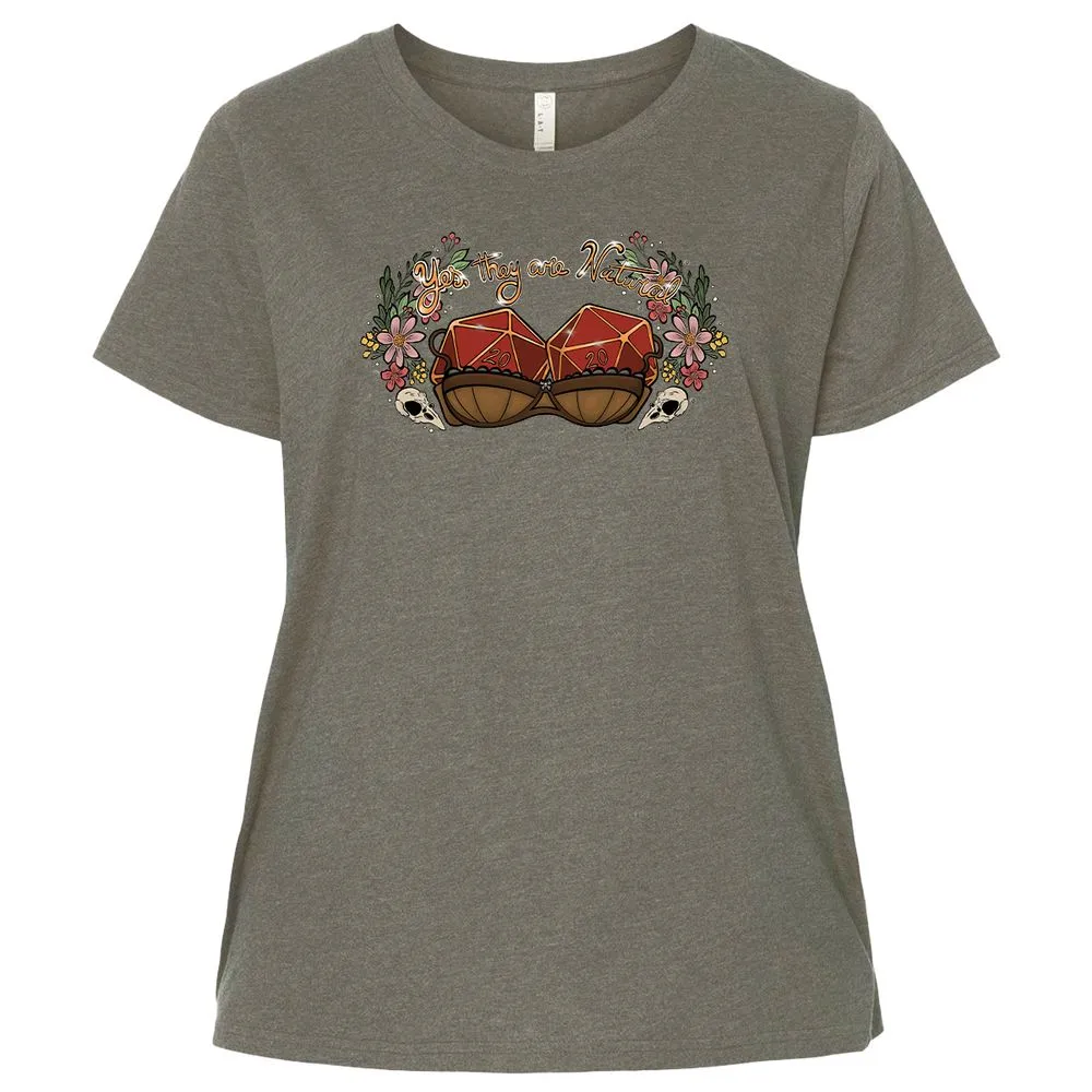 Yes They're Natural Ladies Curvy Jersey - Bamboo Blackout - 2