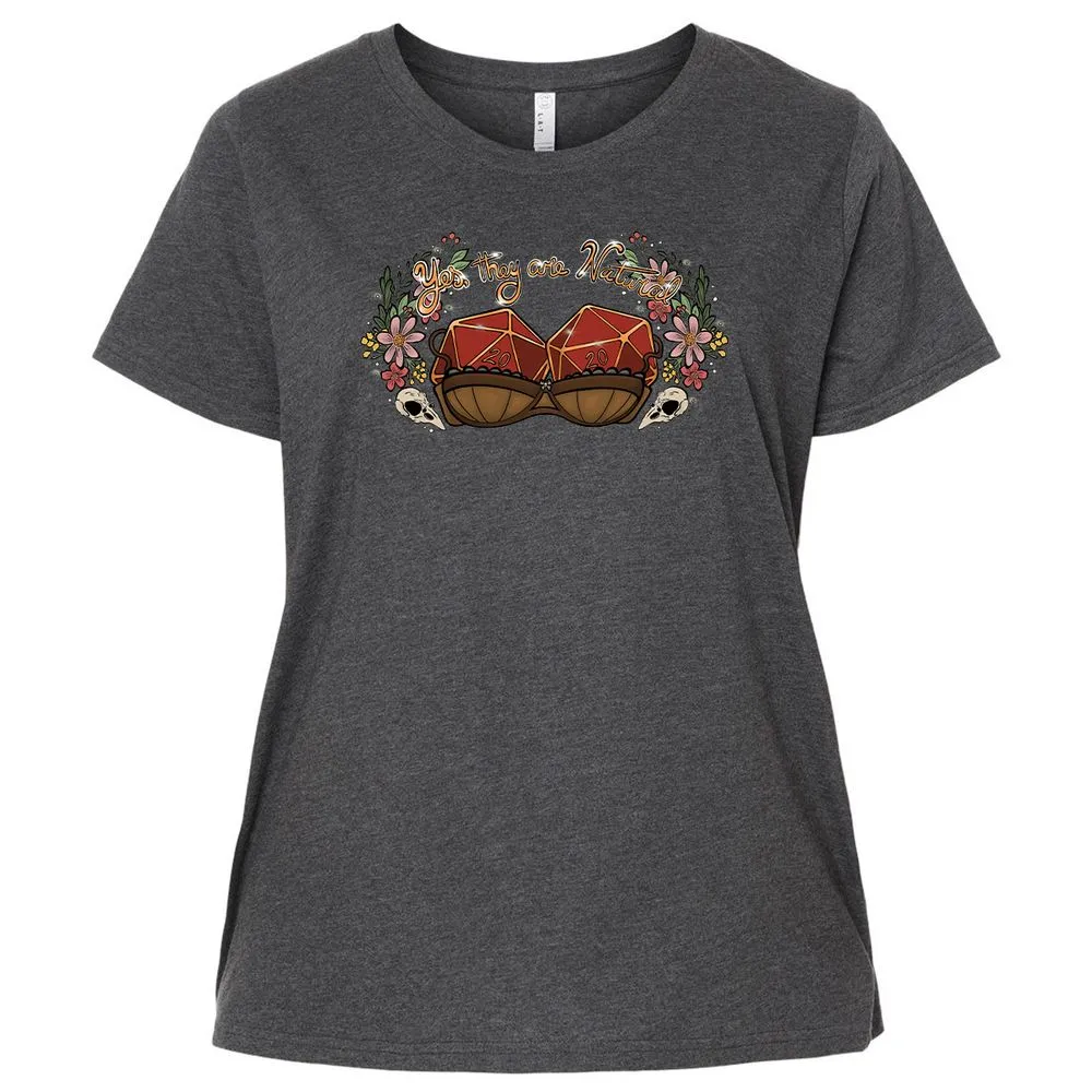 Yes They're Natural Ladies Curvy Jersey - Vintage Smoke - 4