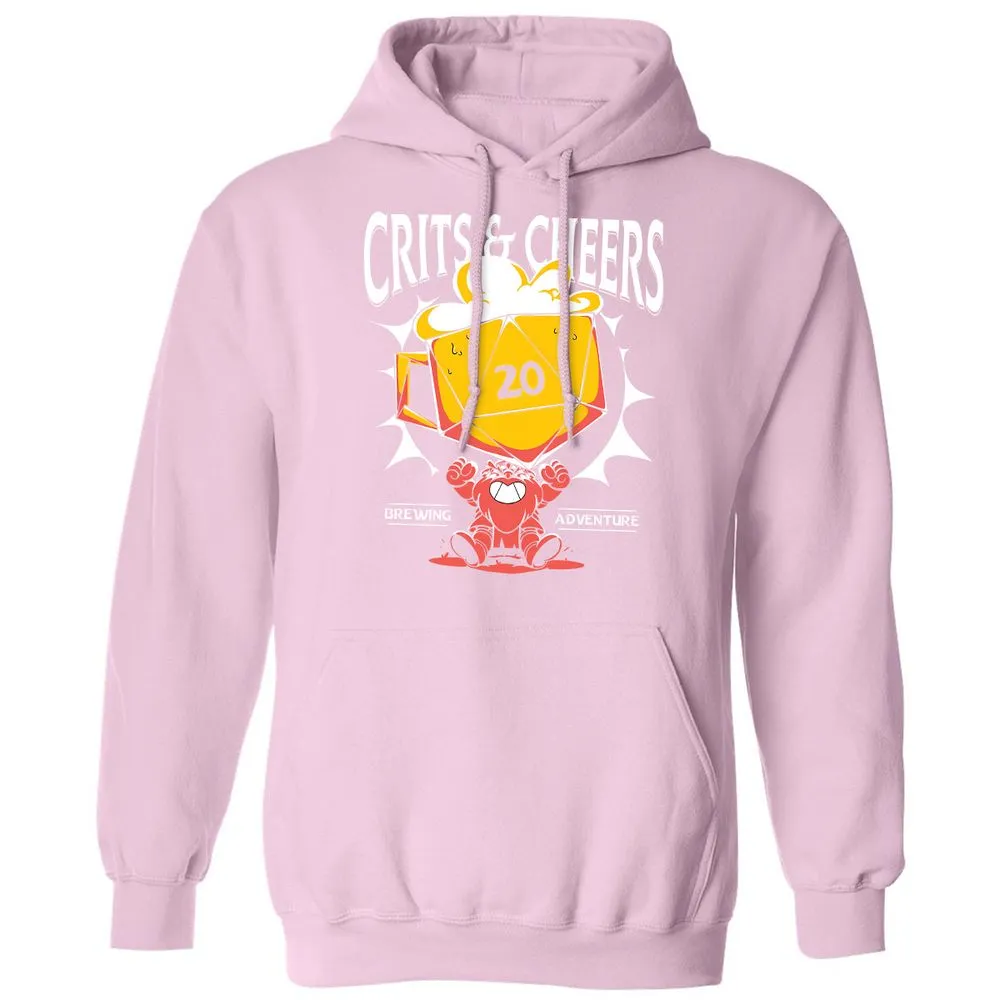 Crits & Cheers Classic Unisex Hoodie - Light Pink - 3