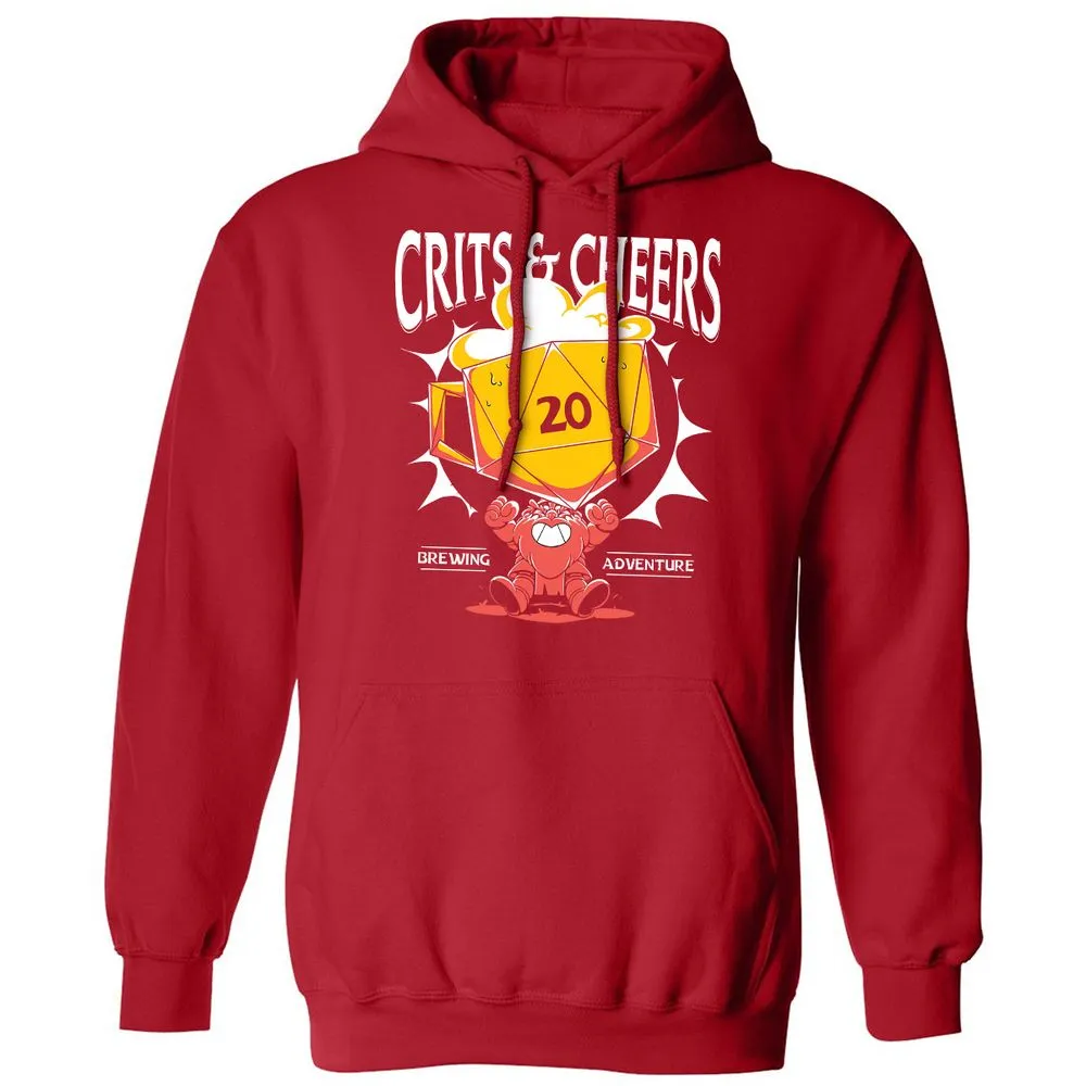 Crits & Cheers Classic Unisex Hoodie - Red - 5