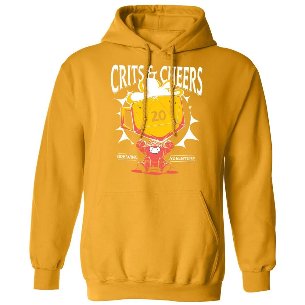 Crits & Cheers Classic Unisex Hoodie - Gold - 12
