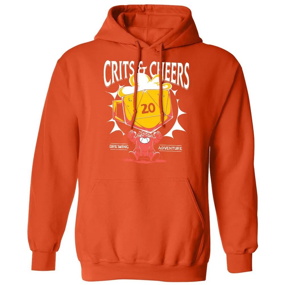 Crits & Cheers Classic Unisex Hoodie - Orange - 10