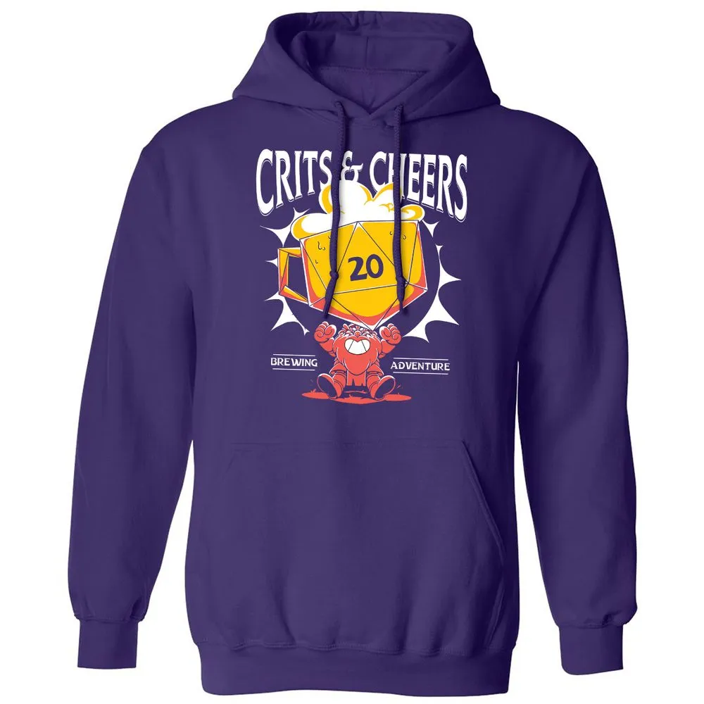 Crits & Cheers Classic Unisex Hoodie - Purple - 6