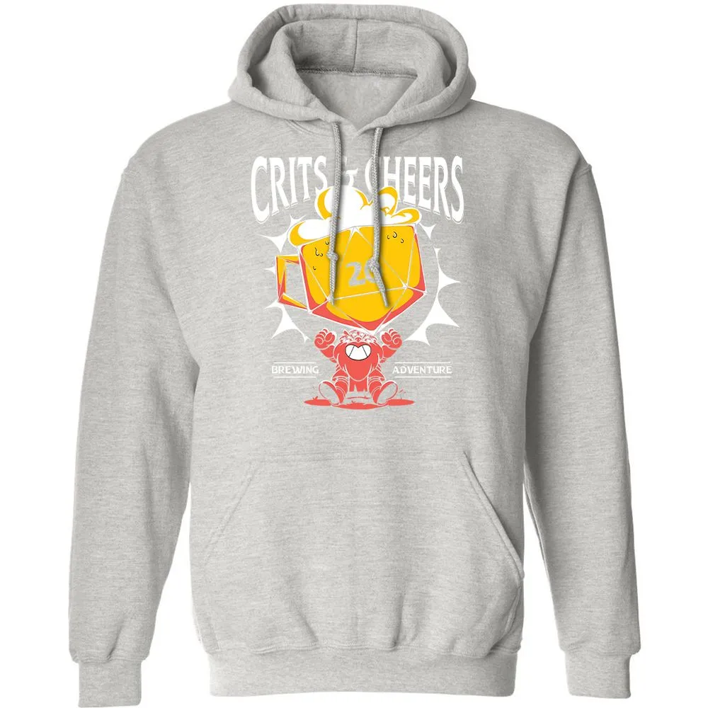 Crits & Cheers Classic Unisex Hoodie - Ash - 8