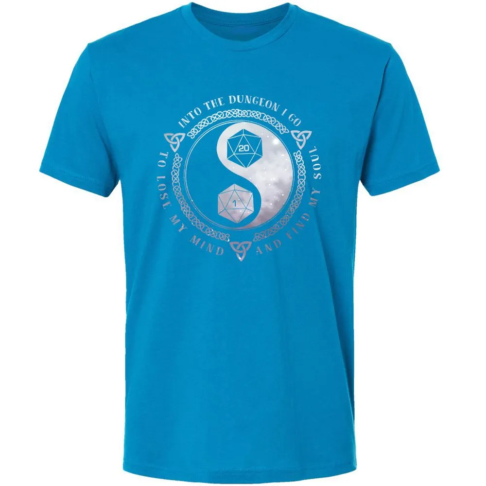 Into The Dungeon I Go Premium Unisex T-Shirt - Turquoise - 16