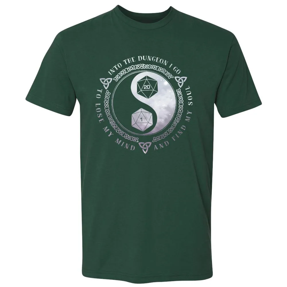Into The Dungeon I Go Premium Unisex T-Shirt - Forest Green - 13