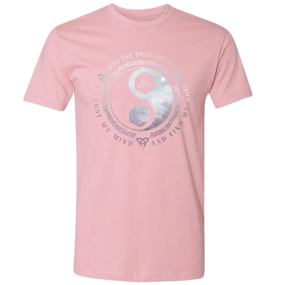 Into The Dungeon I Go Premium Unisex T-Shirt - Light Pink - 3