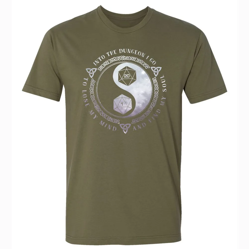 Into The Dungeon I Go Premium Unisex T-Shirt - Military Green - 5