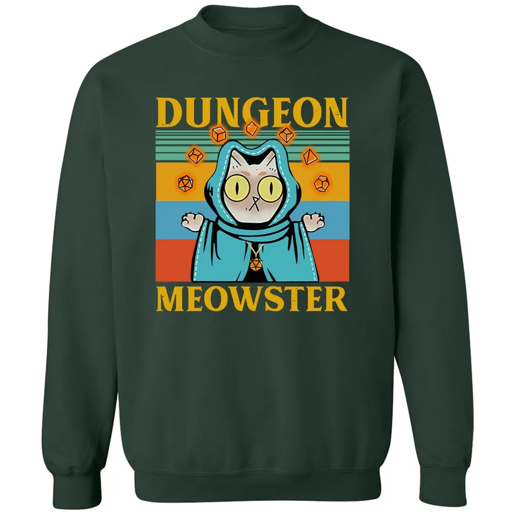 Dungeon Meowster Classic Unisex Sweatshirt - Forest Green - 4