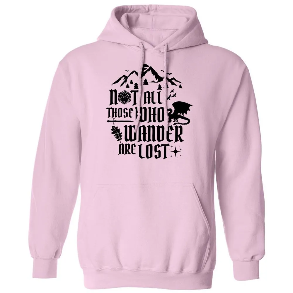 Not All Those Who Wander Are Lost Classic Unisex Hoodie - Light Pink - 3