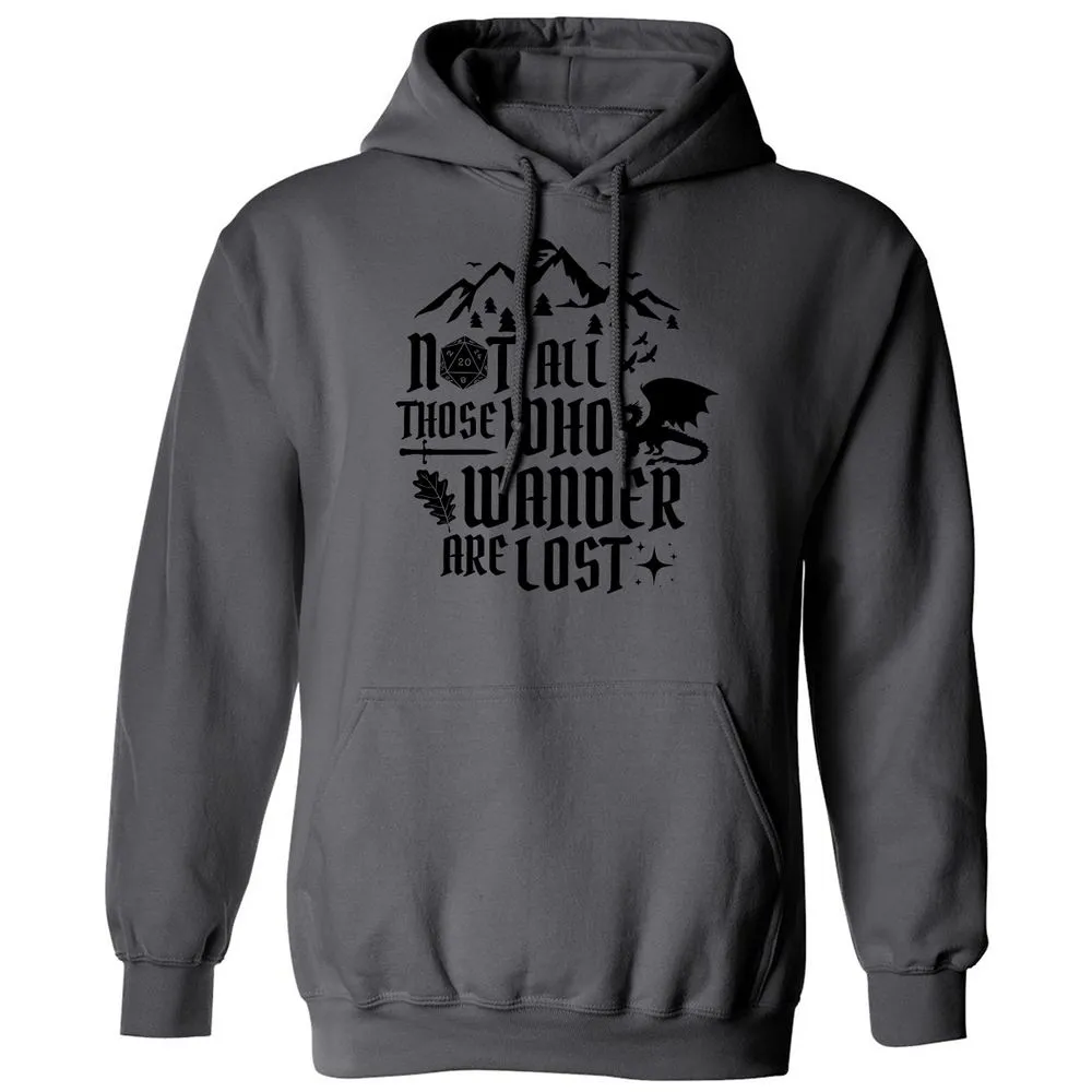 Not All Those Who Wander Are Lost Classic Unisex Hoodie - Charcoal - 7