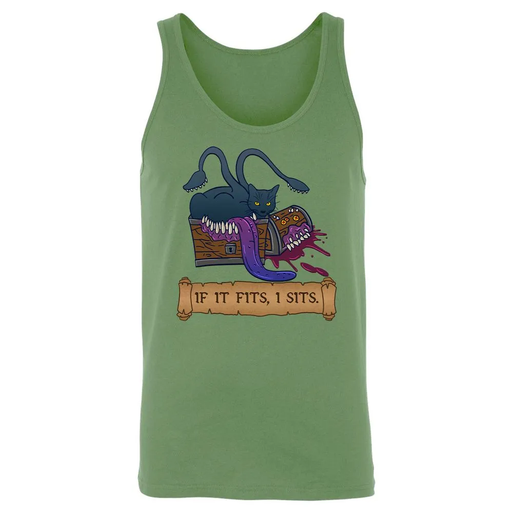 If It Fits I Sits Unisex Jersey Tank - Leaf - 10