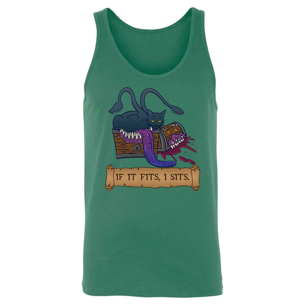 If It Fits I Sits Unisex Jersey Tank - Kelly - 9