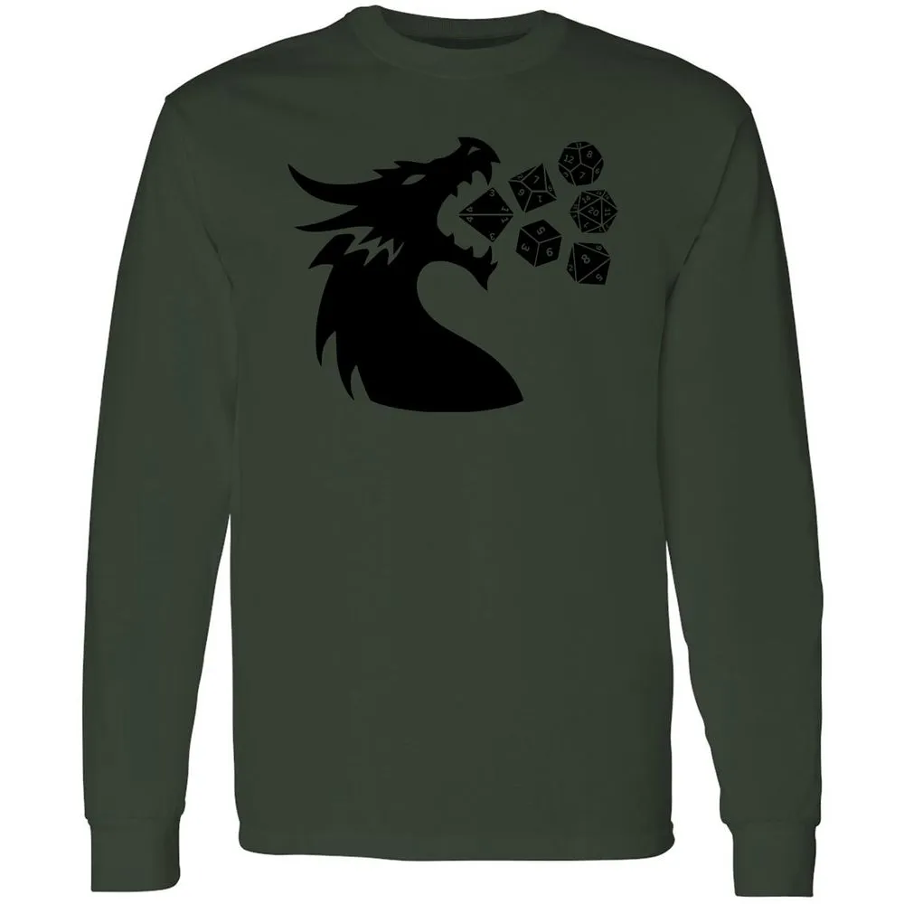 Pac And Dragon Long Sleeve T-Shirt - Forest Green - 8