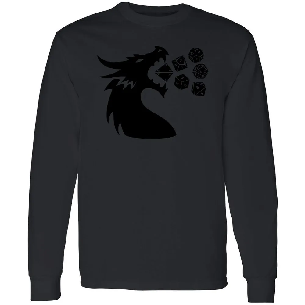 Pac And Dragon Long Sleeve T-Shirt - Black - 16