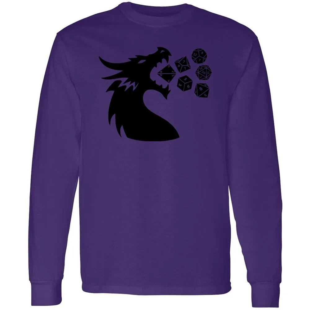 Pac And Dragon Long Sleeve T-Shirt - Purple - 13