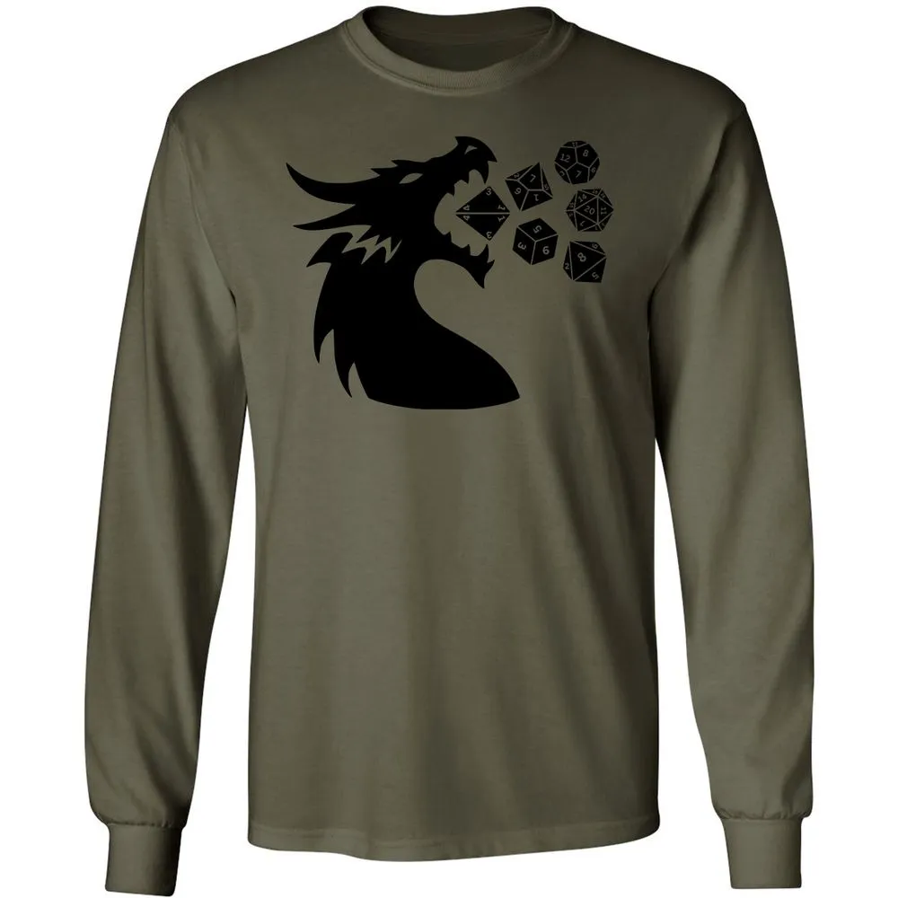 Pac And Dragon Long Sleeve T-Shirt - Military Green - 7