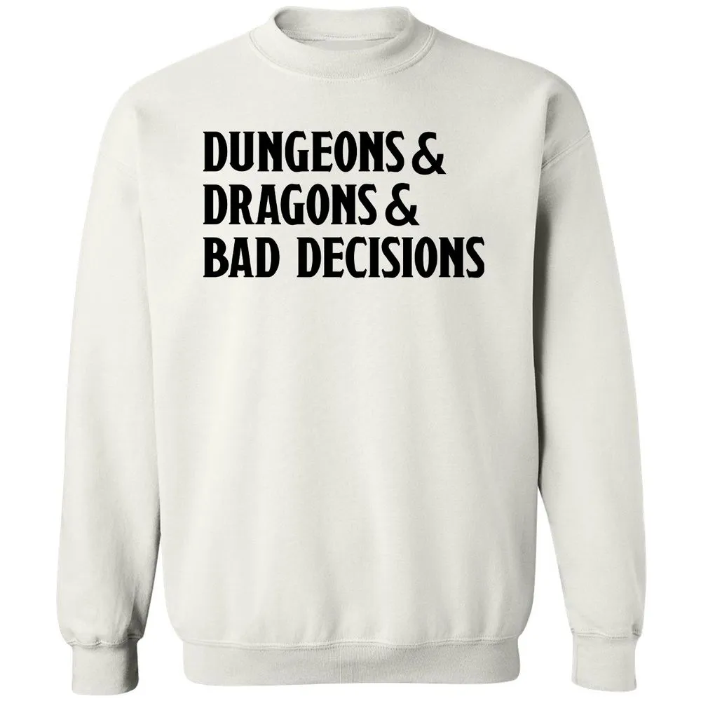 Bad Decisions Classic Unisex Sweatshirt - White - 1