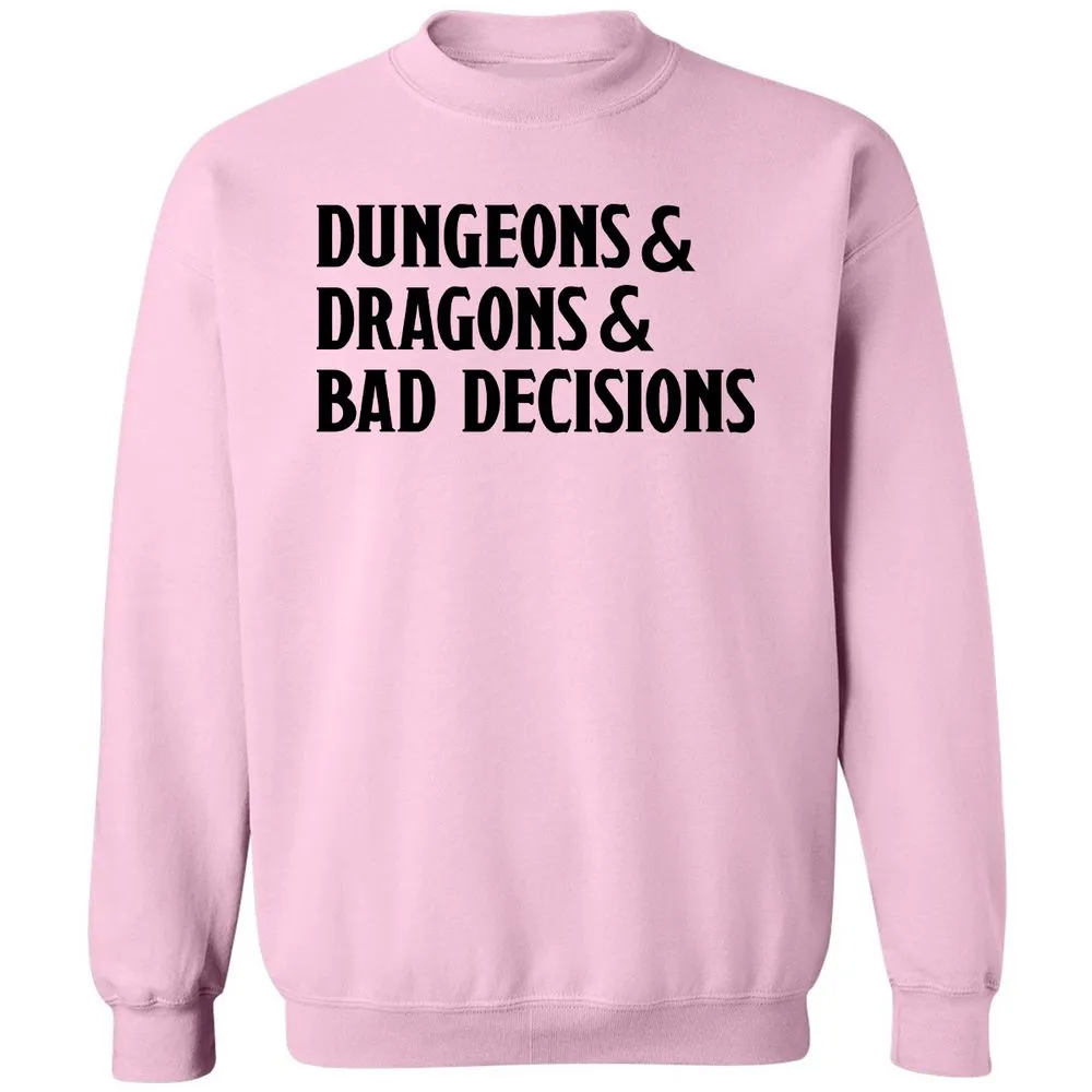Bad Decisions Classic Unisex Sweatshirt - Light Pink - 3