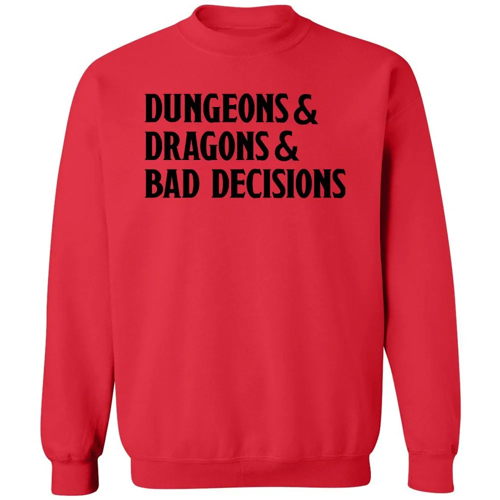 Bad Decisions Classic Unisex Sweatshirt - Red - 5