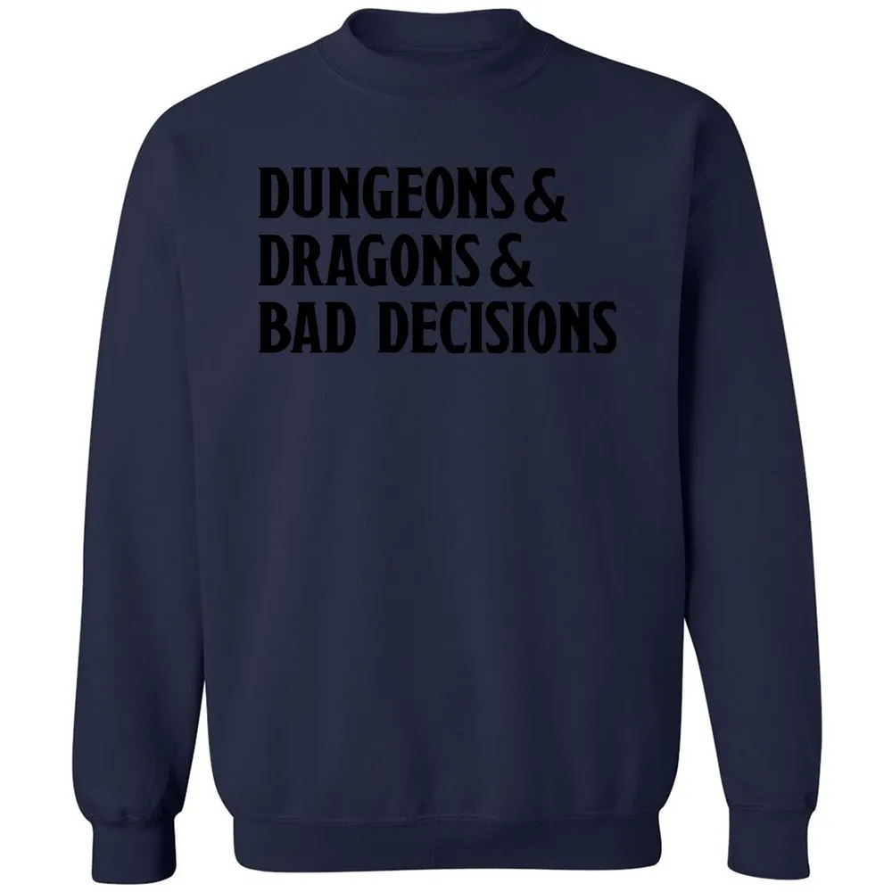 Bad Decisions Classic Unisex Sweatshirt - Navy - 8