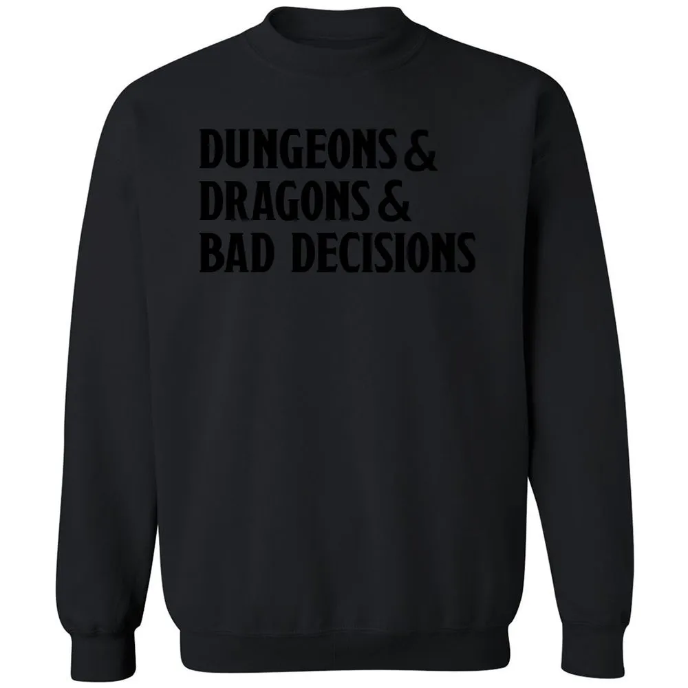 Bad Decisions Classic Unisex Sweatshirt - Black - 12