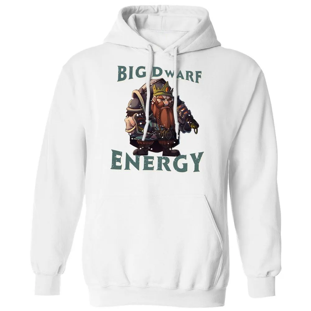 Big Dwarf Energy Classic Unisex Hoodie - White - 11
