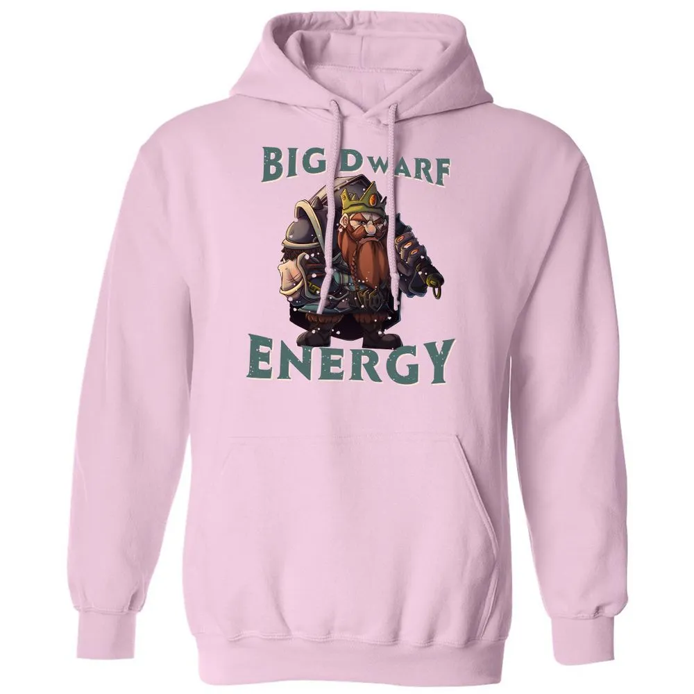 Big Dwarf Energy Classic Unisex Hoodie - Light Pink - 3