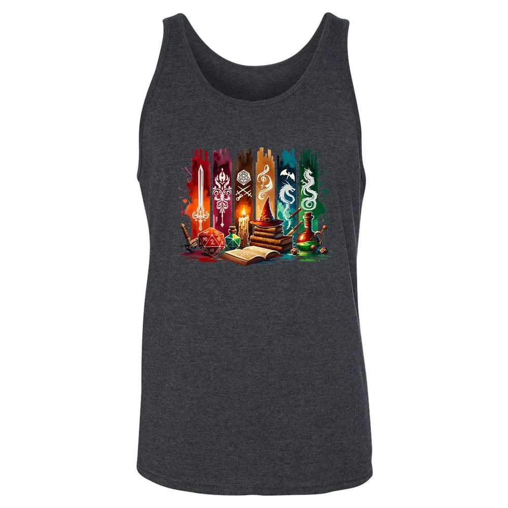 DnD Classes Unisex Jersey Tank - Dark Grey Heather - 6