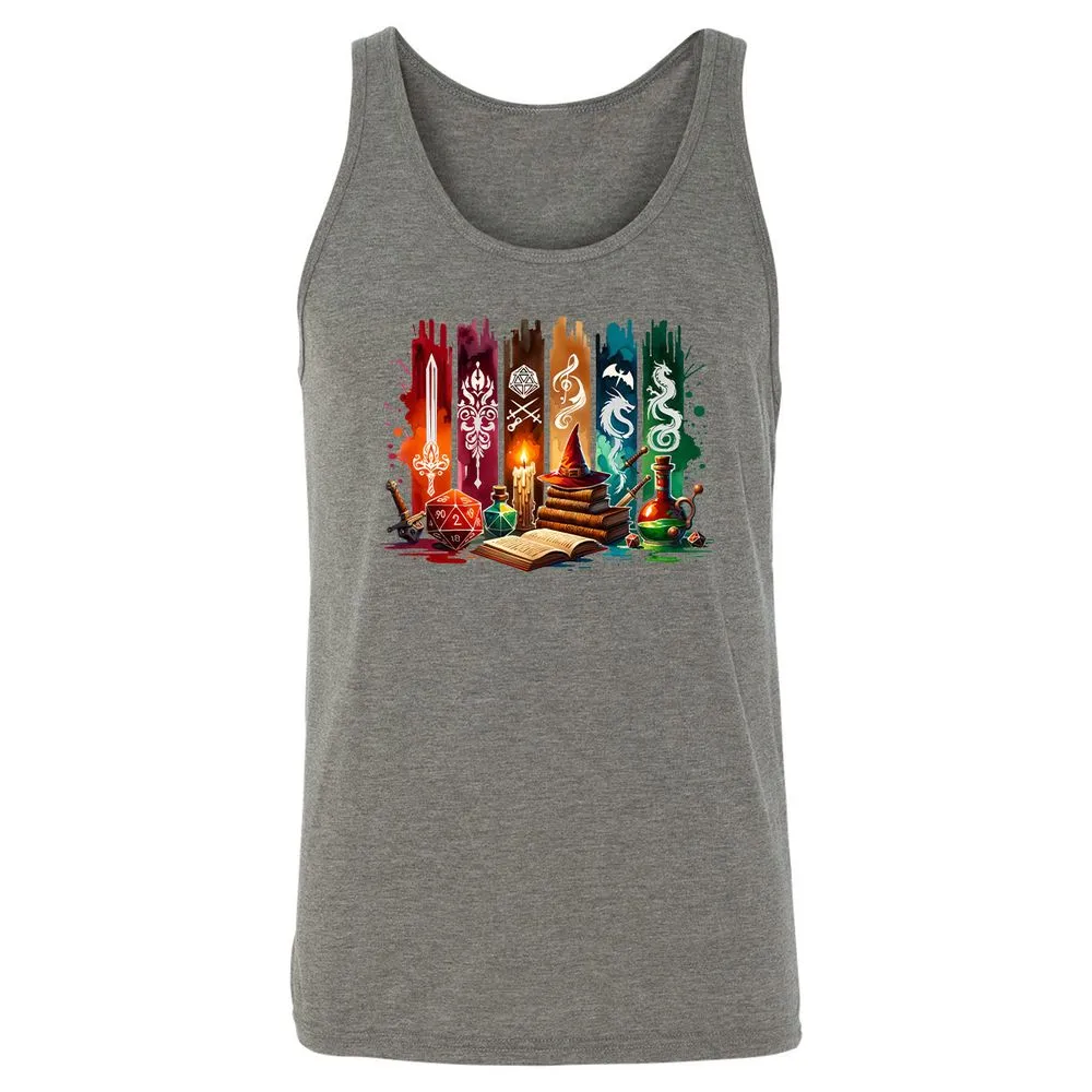 DnD Classes Unisex Jersey Tank - Grey Triblend - 2