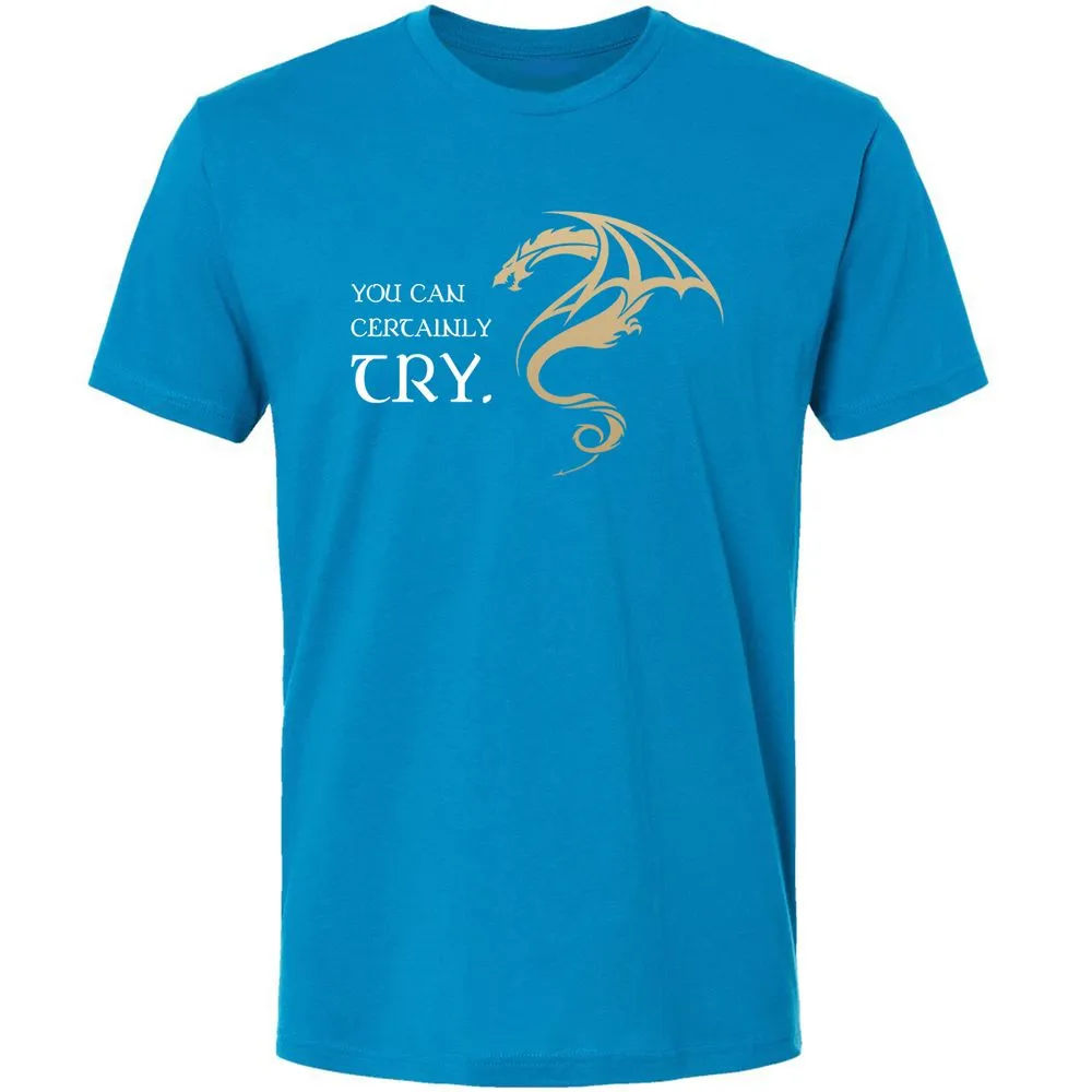You Can Certainly Try Premium Unisex T-Shirt - Turquoise - 16