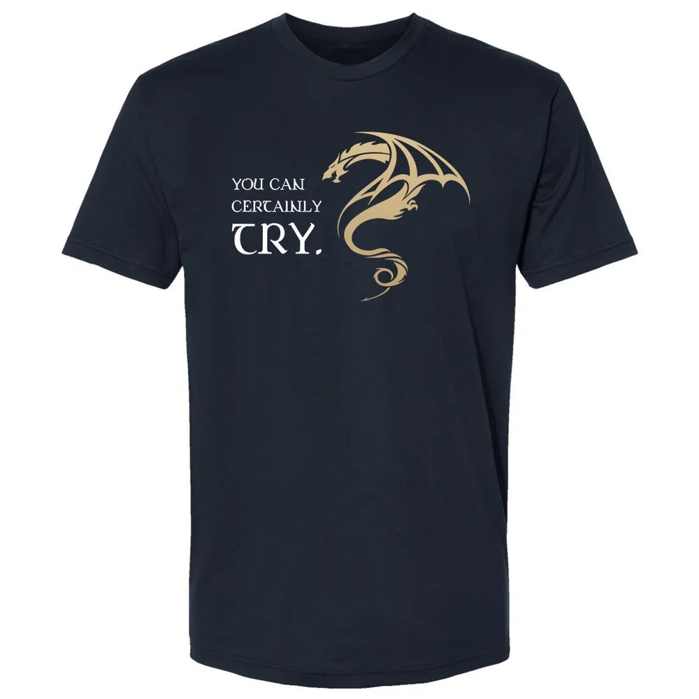 You Can Certainly Try Premium Unisex T-Shirt - Midnight Navy - 2