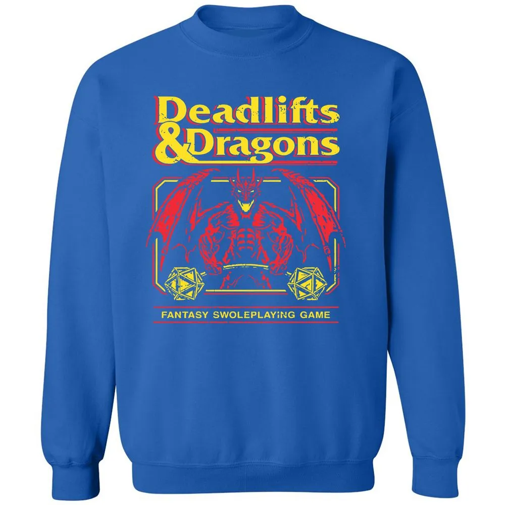 Deadlifts And Dragons Classic Unisex Sweatshirt - Royal - 9