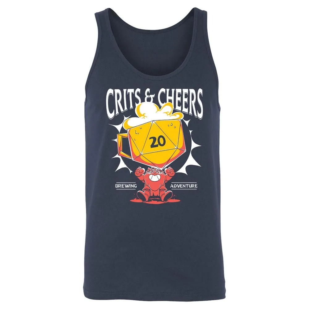 Crits & Cheers Unisex Jersey Tank - Navy - 2