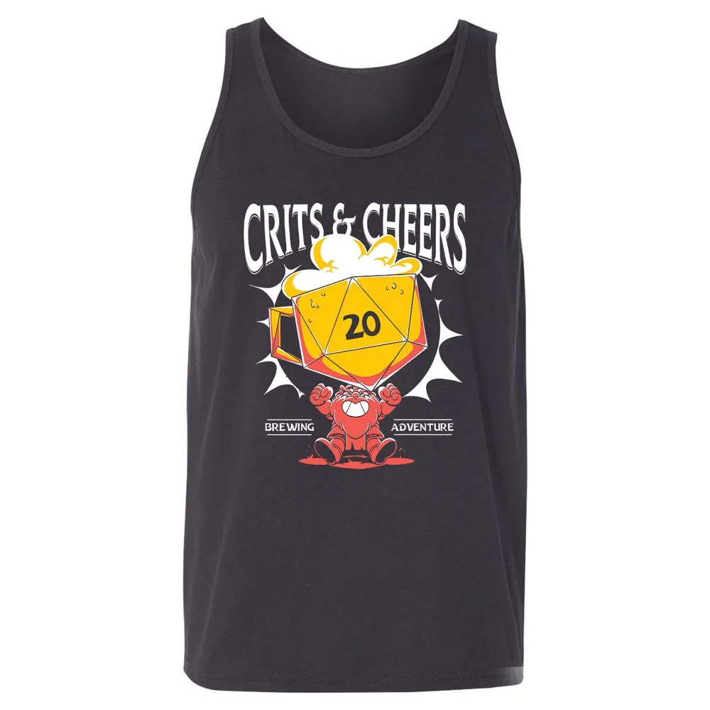 Crits & Cheers Unisex Jersey Tank - Dark Grey - 7