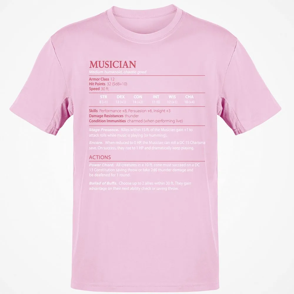 Musician Stats - Light Pink - 5