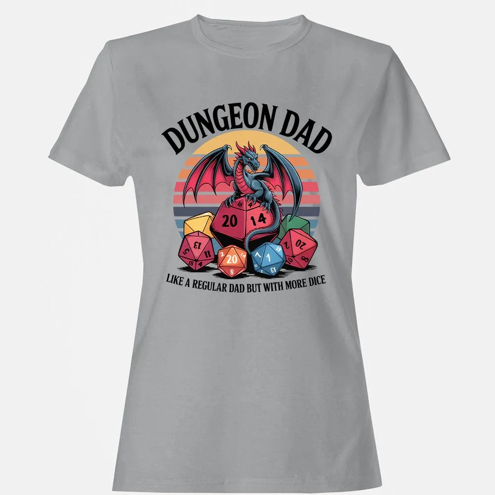 Dungeon Dad With More Dice Women's T-Shirt - Sport Grey - 15